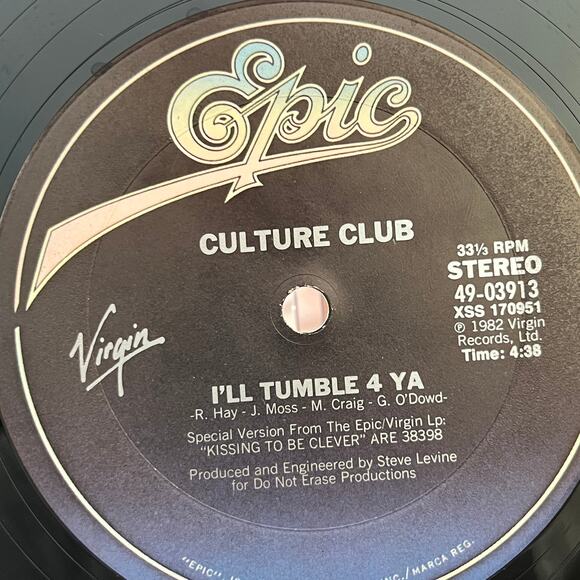 Culture Club I'll Tumble 4 Ya Extended Remix Vinyl LP 1983 Virgin XSS 170951 - Picture 3 of 8